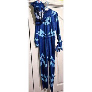 PJ Masks Catboy Costume 4-6 Cat Boy Disguise Mask Tail Jumpsuit Blue Halloween